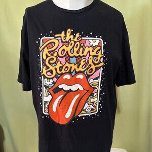 The Rolling Stones 2022 Bravado Men's Black T Shirt Size Large Cotton